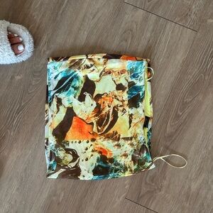 Abstract Print Skirt